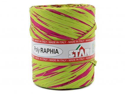 Lýko Poly Raphia 200m - zeleno-růžová
