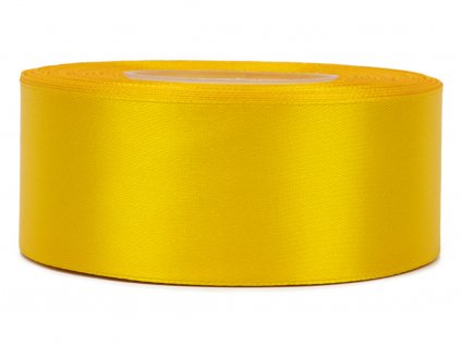 Saténová stuha 3,8cm - dark yellow