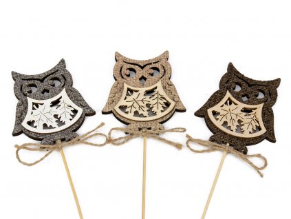 Zápich sovička 6ks