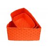 Box obdélník 3ks - oranžová