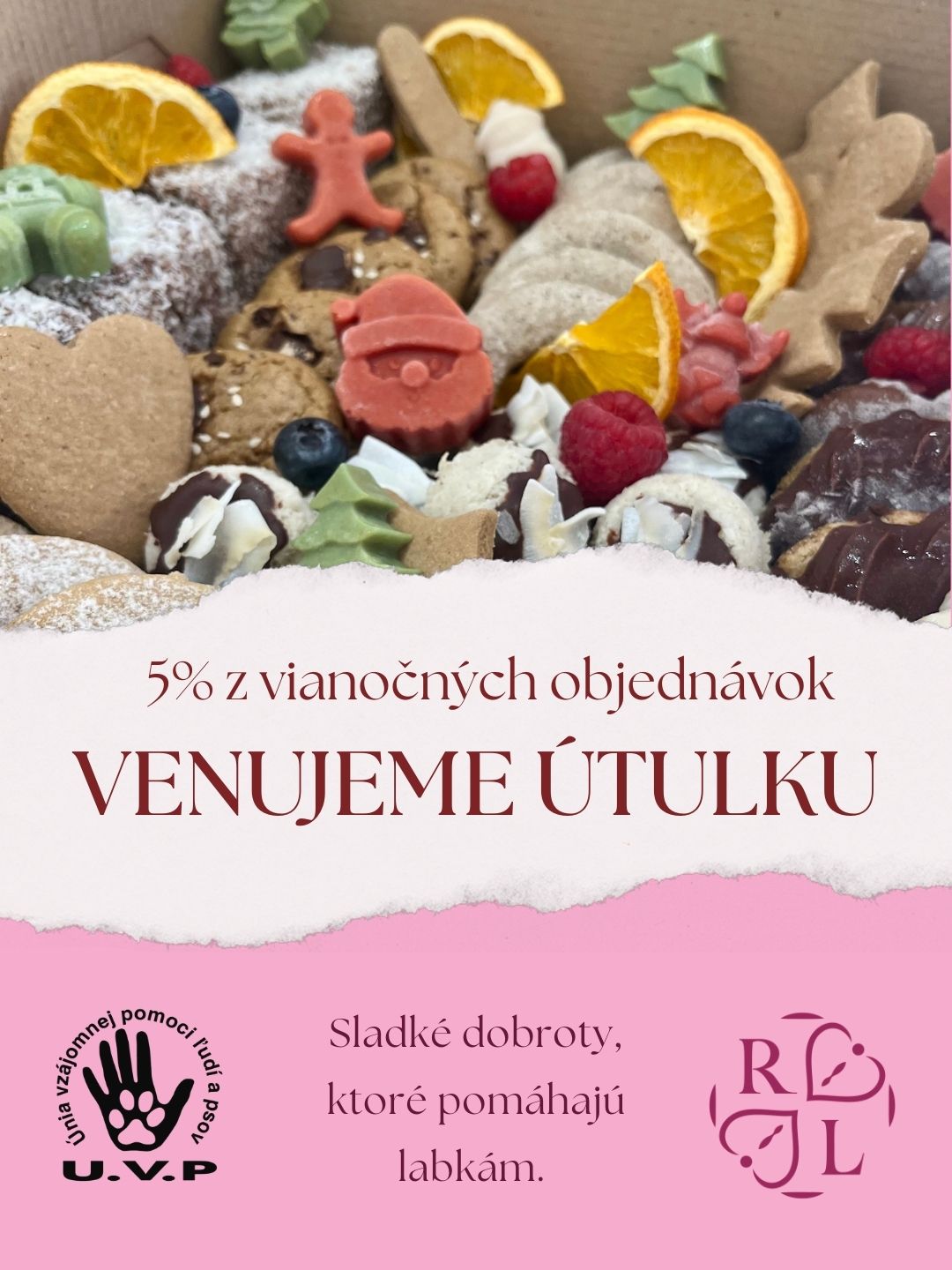 5% z vianočných objednávok venujeme útulku