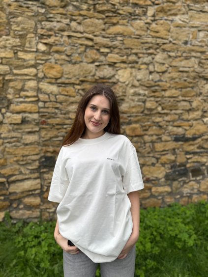 Dámské bílé tričko oversized Rawwear.