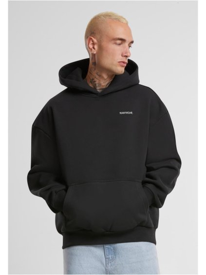 Pánská černá mikina Rawwear. s kapucí
