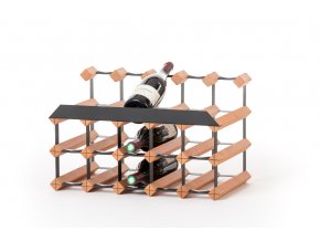 Stojan na víno pultový s kapacitou 15 lahví (5x3)