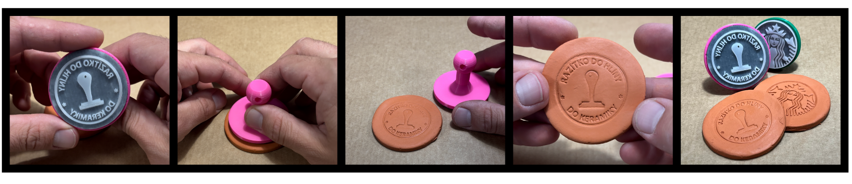 razítka pro tvorbu keramiky