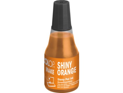 colop arts and crafts makeink refill bottle shiny orange front