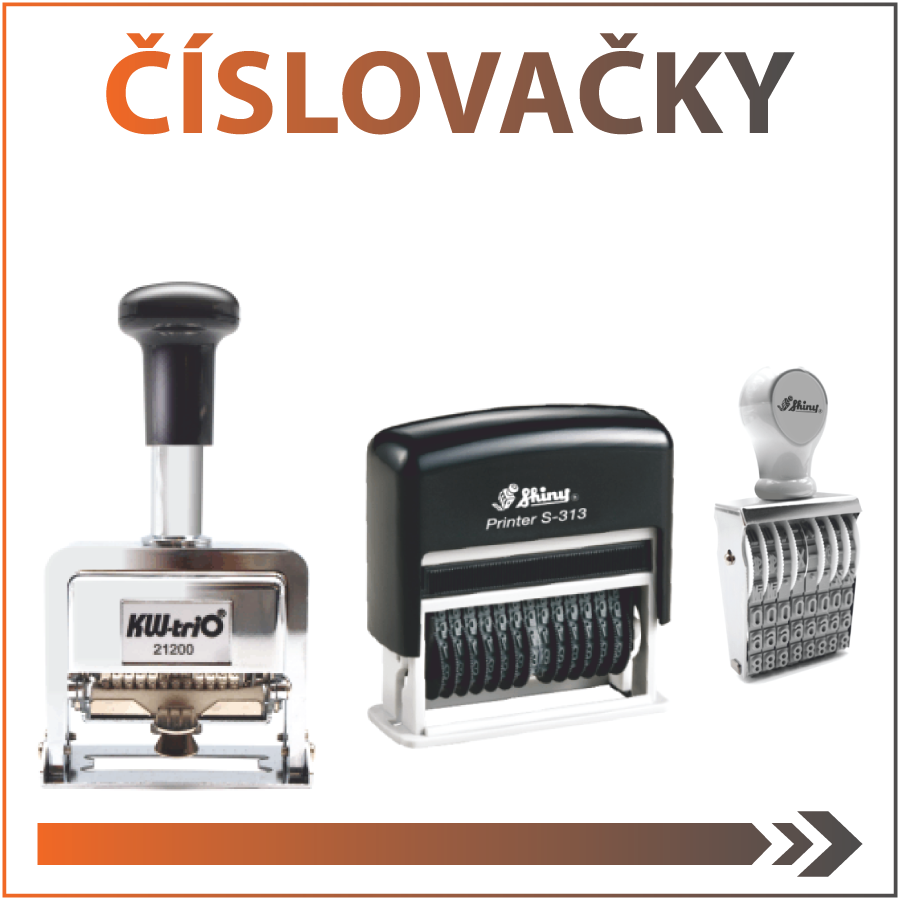 Kategorie číslovacích razítek