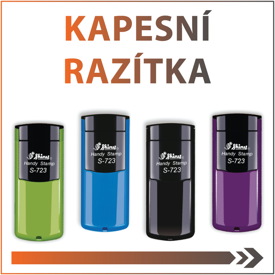 Kategorie kapesních razítek