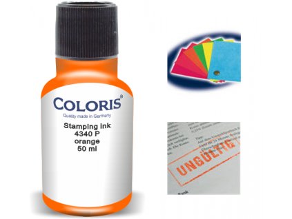 barva coloris stamp 4340 p 50 ml oranzova nahled