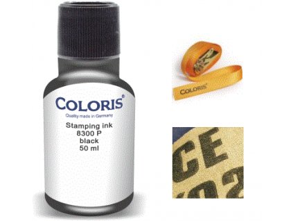 barva coloris stamp 8300 p 50 ml cerna umele latky nahled