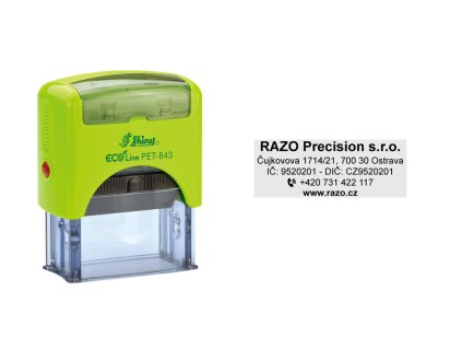 razitko shiny stamp stredni pet 843 eco firemni nahled