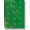 hvezdicky shiny samolepici cs 4 15ks zelene