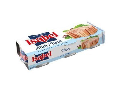 TUNIAK VO VLASTNEJ ŠŤAVE CELÝ 3x80g / PP 168g EO ISABEL