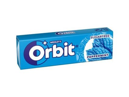 ŽUVAČKY ORBIT PEPPERMINT 14g DRAŽÉ MODRÉ