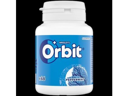 ŽUVAČKY ORBIT PEPPERMINT 64g DÓZA DRAŽÉ