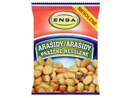 ARAŠIDY NESOLENÉ PRAŽENÉ 100g ENSA
