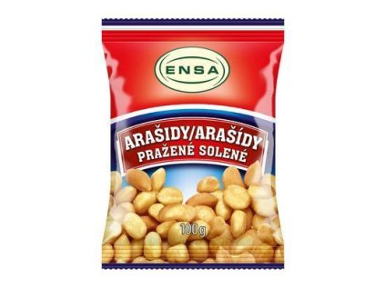 ARAŠIDY SOLENÉ LÚPANÉ PRAŽENÉ 100g ENSA