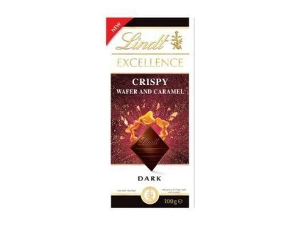 ČOKOLÁDA EXCELLENCE DARK CRISPY WAFER&CARAMEL 100g LINDT