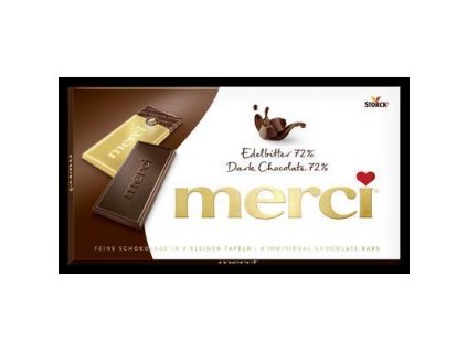 ČOKOLÁDA MERCI TABLETS EXTRA HORKÁ 72% 100g