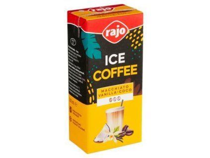 KÁVA ĽADOVÁ ICE COFFEE MACCHIATO VANILLA COCO UHT 330ml RAJO