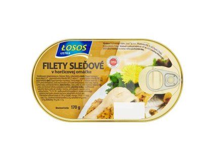 losos filety horčica