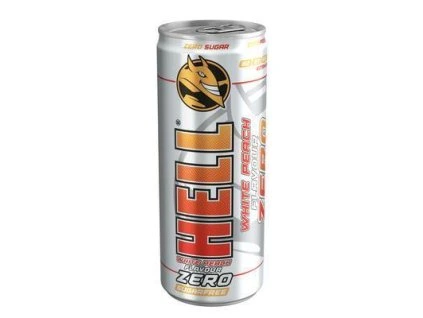 NÁPOJ ENERGETICKÝ HELL WHITE PEACH ZERO 0.25l PLECH VRATNÝ OBAL