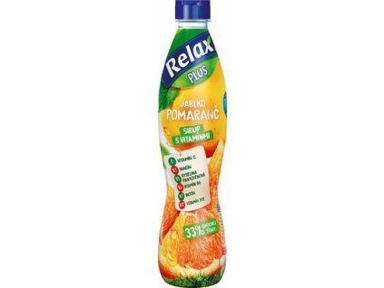 SIRUP JABLKO, POMARANČ 0.7l RELAX PLUS PET