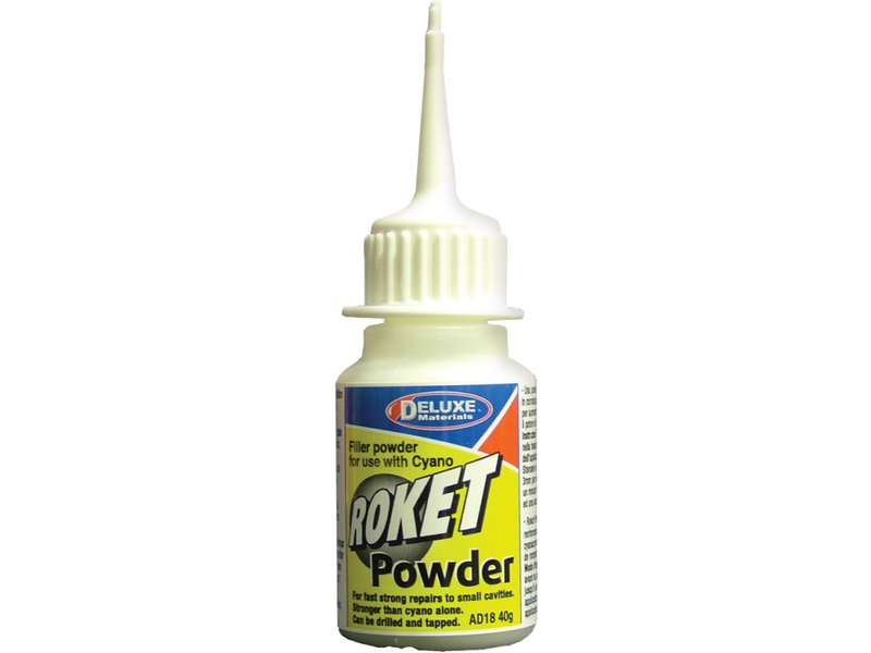 Fotografie produktu: Deluxe Materials Roket Powder plnidlo vteřinových lepidel 40g