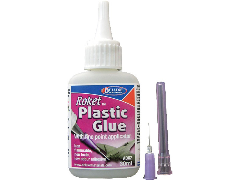 Fotografie produktu: Deluxe Materials Roket Plastic netoxické lepidlo na plastikové modely 30ml