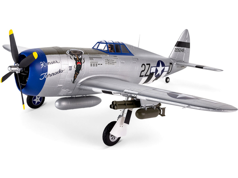 Fotografie produktu: E-flite P-47 Razorback 1.2m SAFE Select BNF Basic