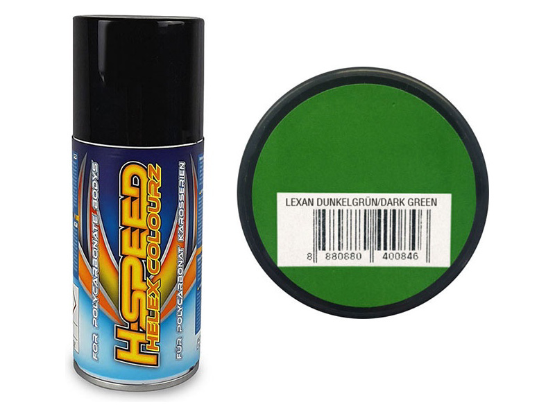 Fotografie produktu: H-Speed barva ve spreji tmavě zelená 150ml