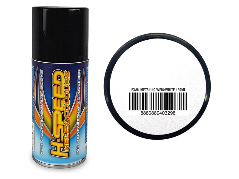 Fotografie produktu: H-Speed barva ve spreji metalická bílá 150ml