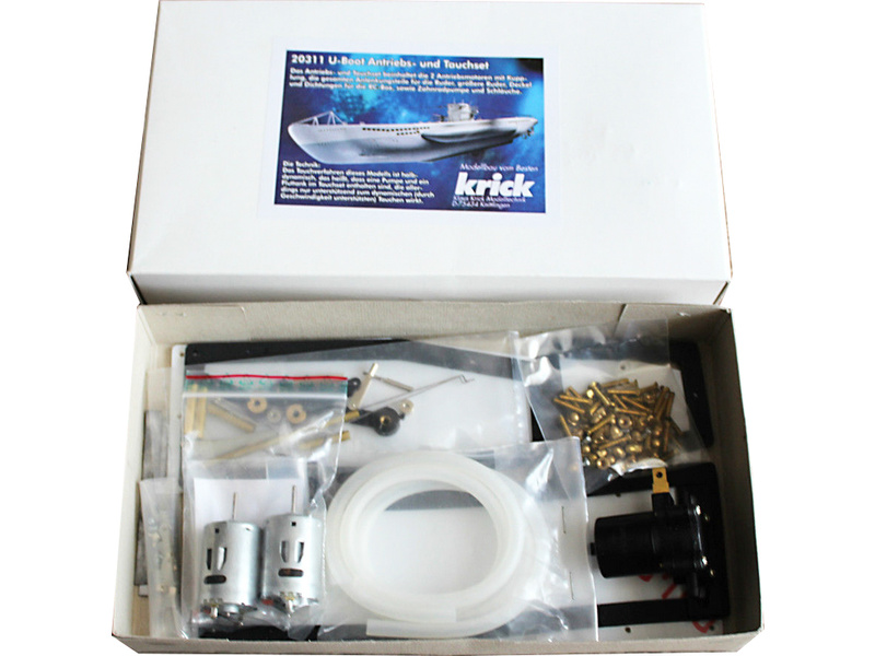 Fotografie produktu: Krick Modelltechnik Krick Ponorka U-Boot Typ VII - sada ponor + pohon