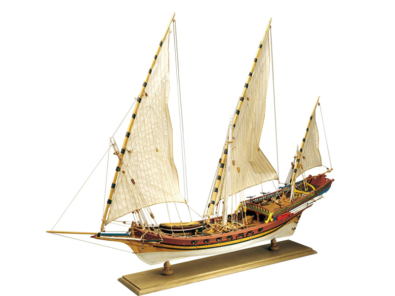 Fotografie produktu: AMATI Sciabecco pirátská loď 1753 1:60 kit