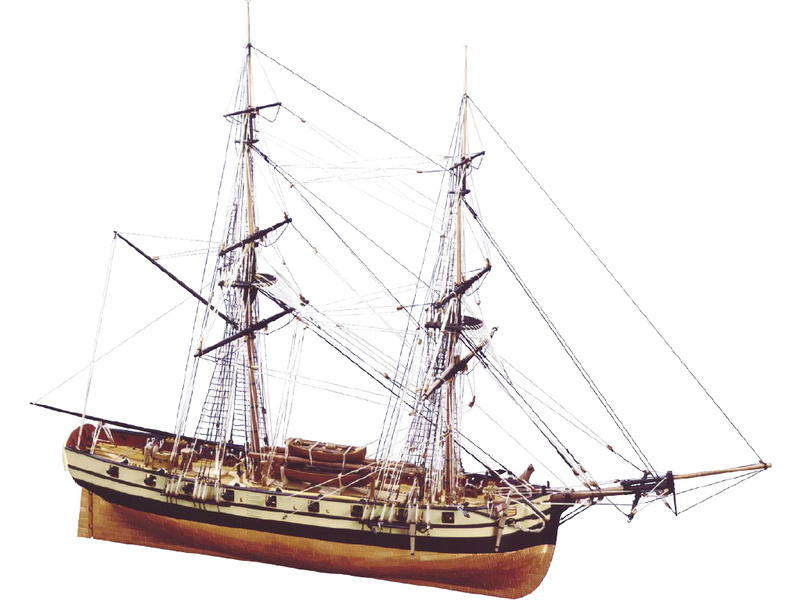Fotografie produktu: CALDERCRAFT H.M.S. Jalouse briga 1:64 kit