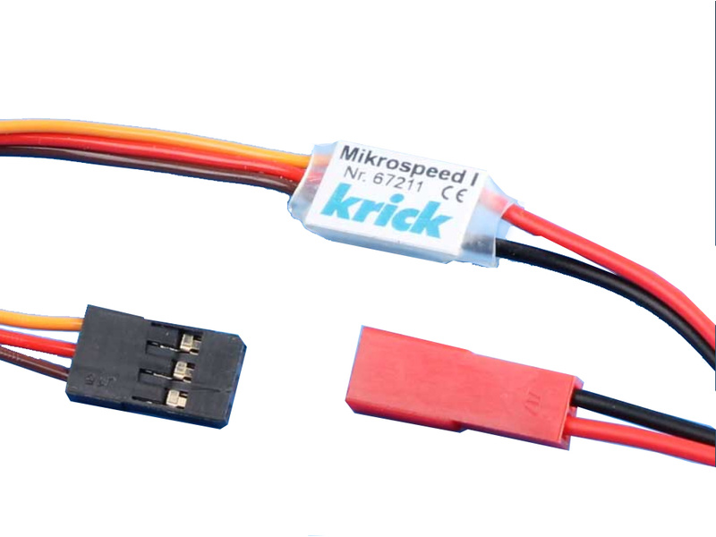 Fotografie produktu: Krick Modelltechnik Krick Mikrospeed 1 regulátor pro mini motory 1A