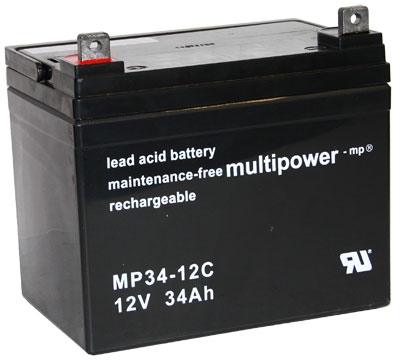 Fotografie produktu: Pb akumulátor MULTIPOWER 12V/34,0Ah