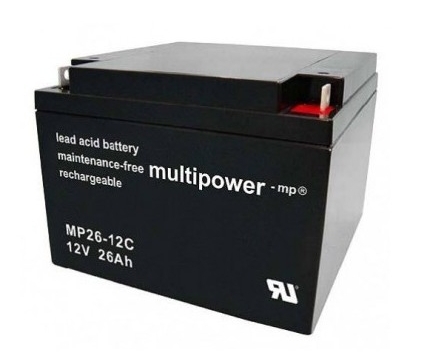 Fotografie produktu: Pb akumulátor MULTIPOWER 12V/26,0Ah