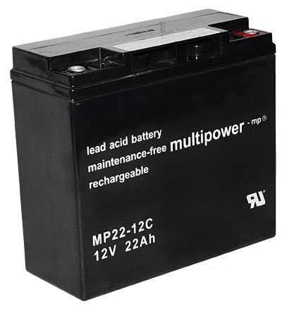 Fotografie produktu: Pb akumulátor MULTIPOWER 12V/22,0Ah