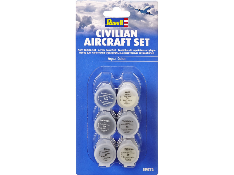 Fotografie produktu: Revell sada akrylových barev Civilian Aircraft