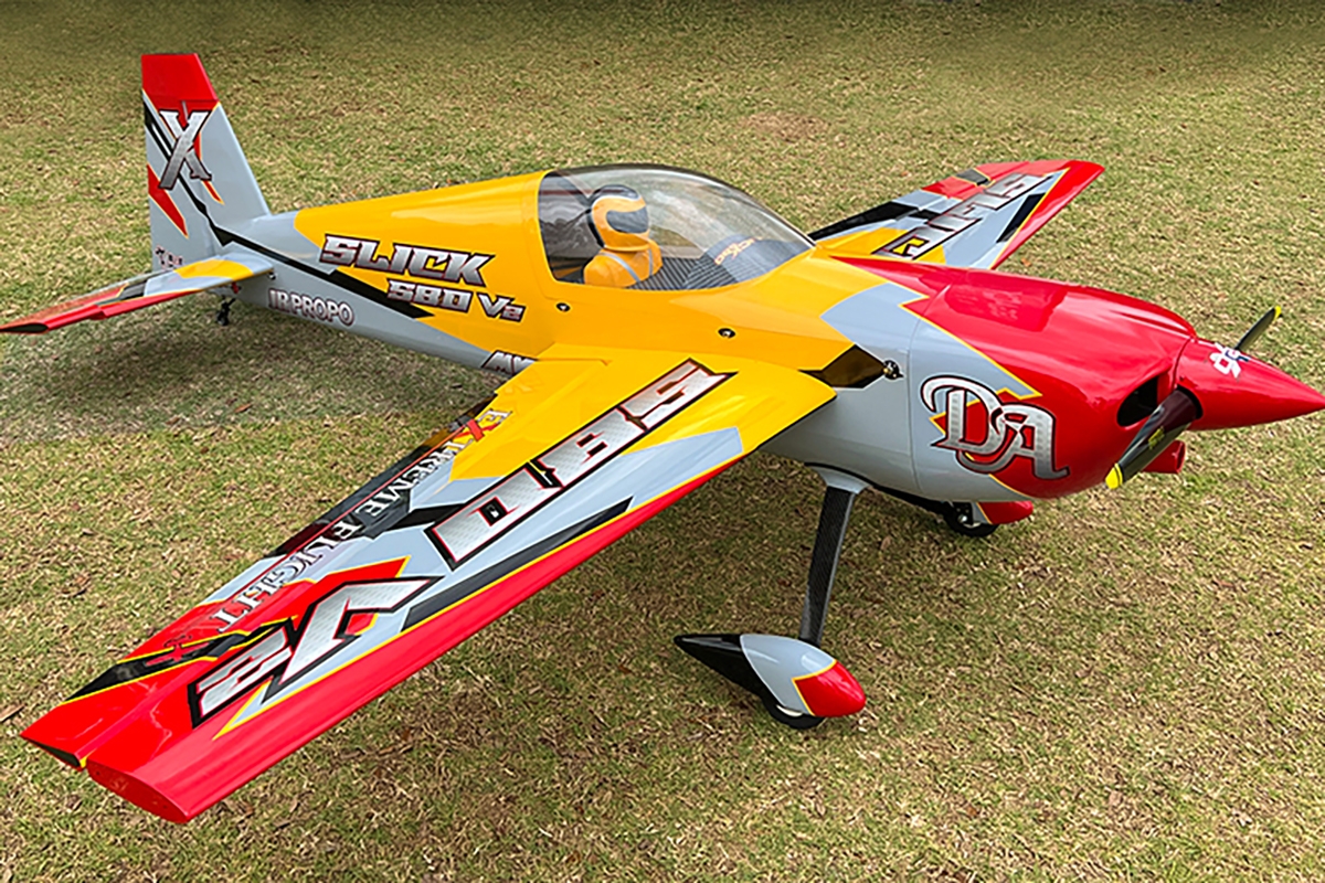 Fotografie produktu: ExtremeFlight 91" Slick 580 - Žlutá/Červená/Šedá 2,31m
