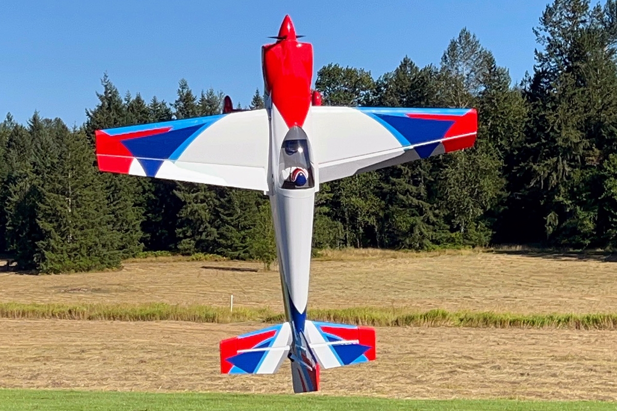 Fotografie produktu: ExtremeFlight 104" Laser EXP V2 PLUS - Červená/Modrá/Bílá 2,69m