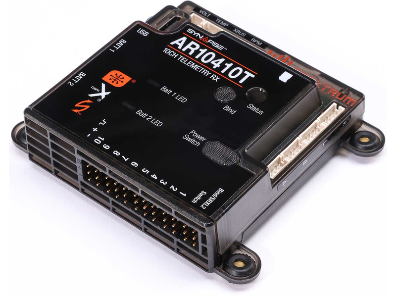 Fotografie produktu: Spektrum přijímač AR10410T 10CH PowerSafe s telemetrií