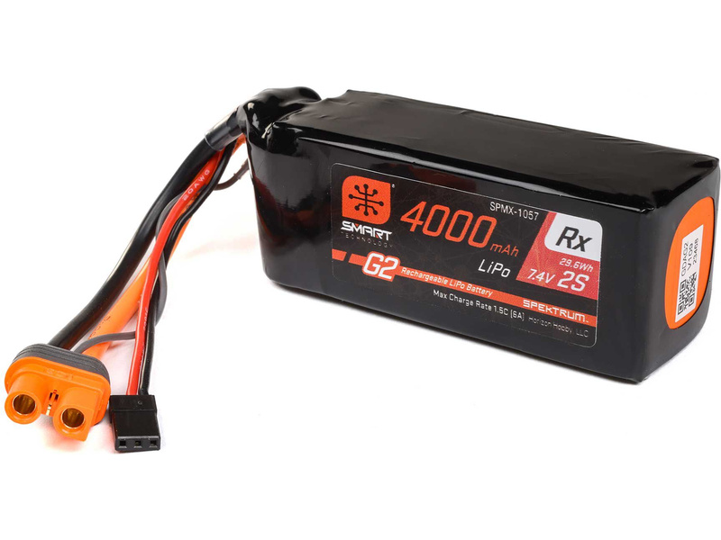 Fotografie produktu: Spektrum Smart G2 LiPo 7.4V 4000mAh Rx 15C IC3
