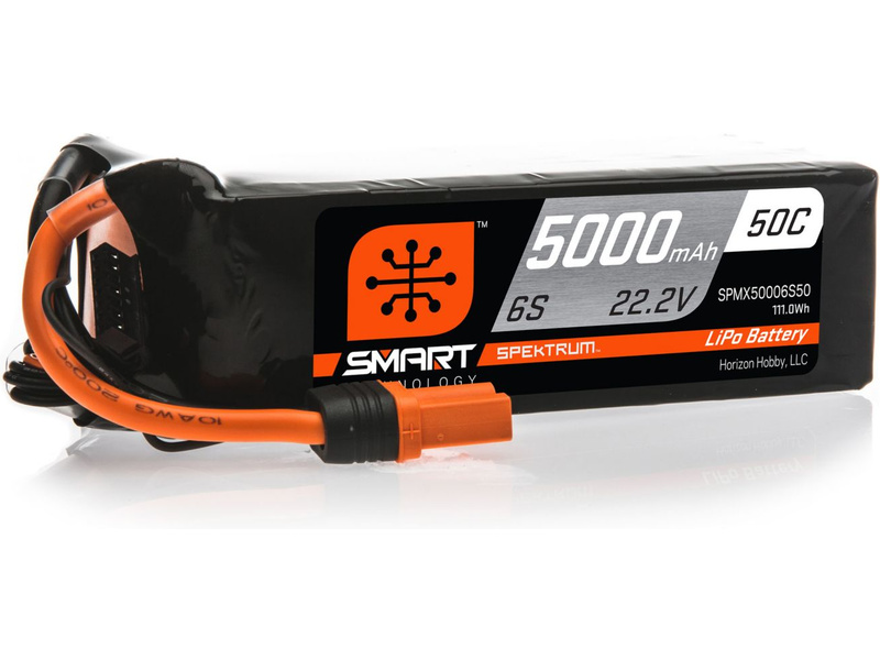 Fotografie produktu: Spektrum Smart LiPo 22.2V 5000mAh 50C IC5