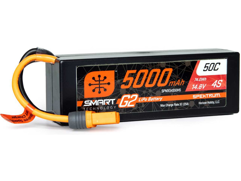 Fotografie produktu: Spektrum Smart G2 LiPo 14.8V 5000mAh 50C HC IC5