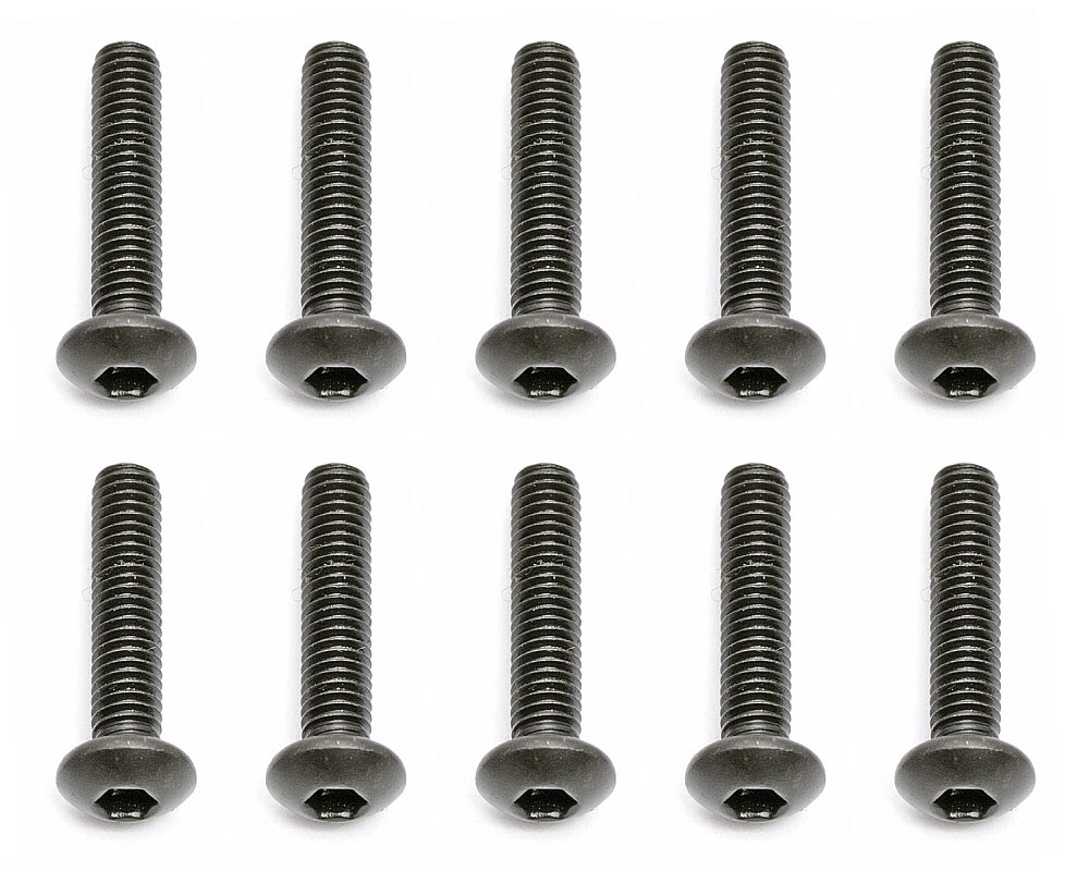 Fotografie produktu: ASSOCIATED M3x14mm šroub s imbusouvou půlkulatou hlavou, 10ks.