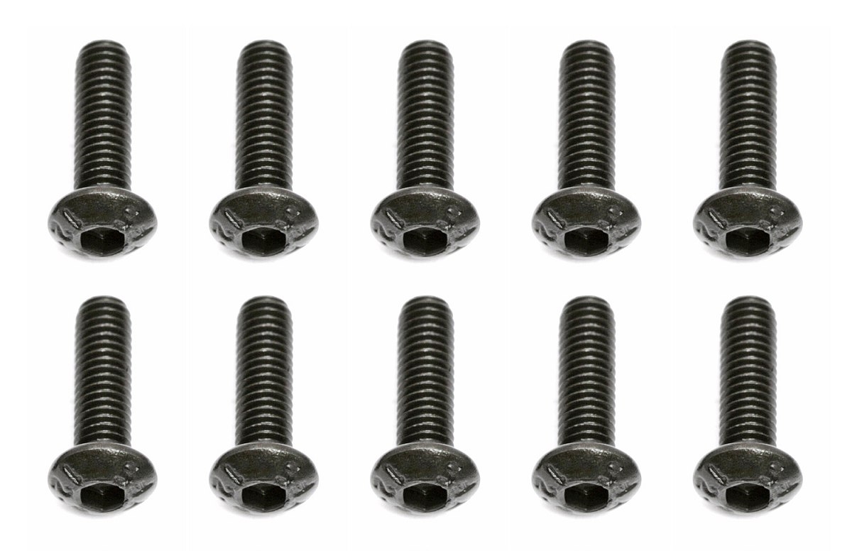 Fotografie produktu: ASSOCIATED M3x10mm šroub s imbusouvou půlkulatou hlavou, 10ks.