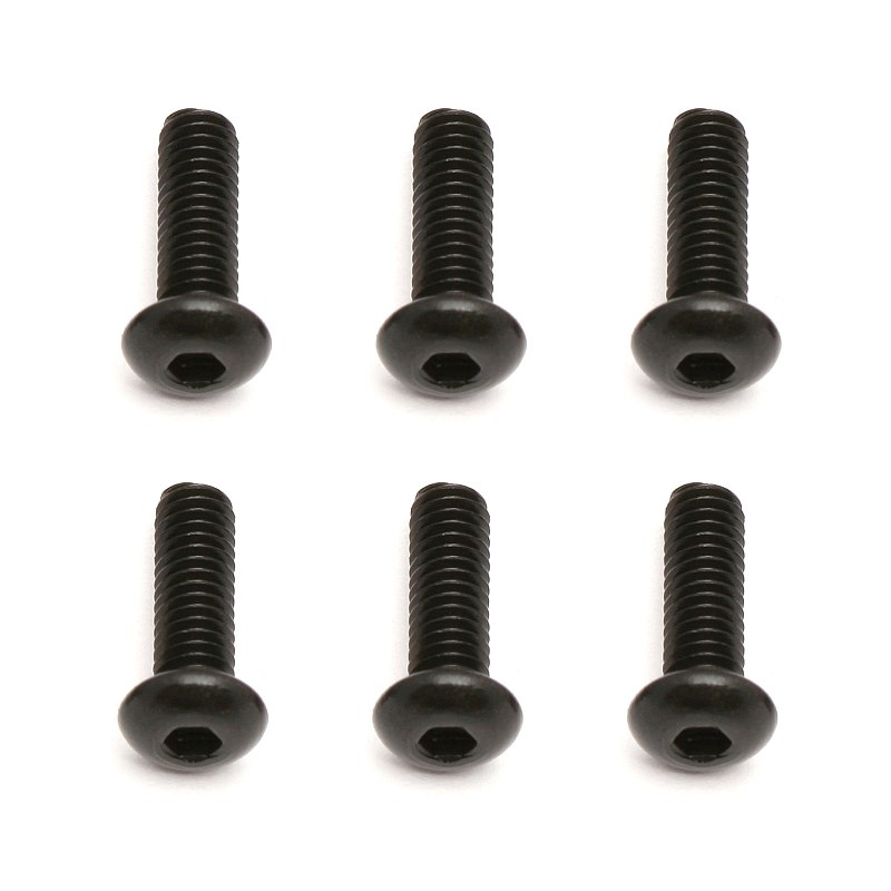 Fotografie produktu: ASSOCIATED M2,5x8mm šroub s imbusouvou půlkulatou hlavou, 10ks.