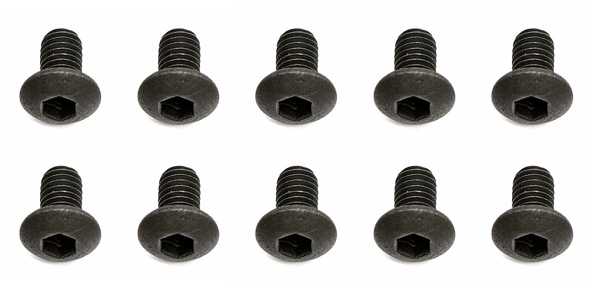 Fotografie produktu: ASSOCIATED M3x5mm šroub s imbusouvou půlkulatou hlavou, 10ks.
